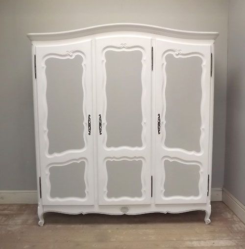 If2980 3 Door French Provencal Style Armoire In 3 Door French Wardrobes (View 3 of 15)