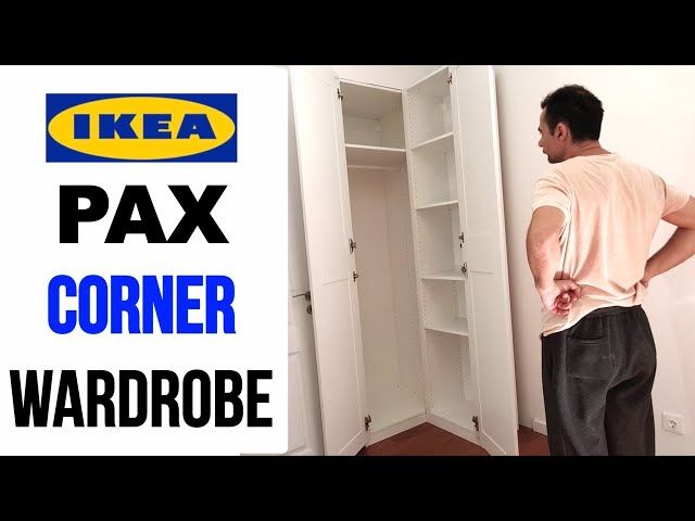 Ikea Pax Corner Wardrobe Assembly – Ikea Corner Closet Assembling – Youtube Intended For Corner Wardrobes Closet Ikea (View 14 of 15)