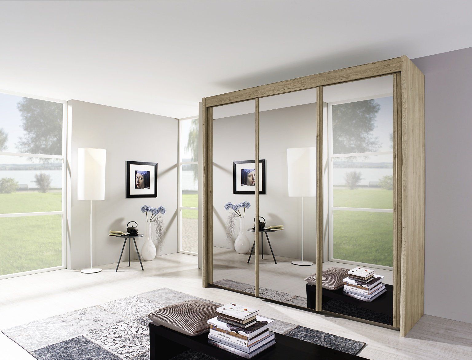 Imperial 300cm Sliding 3 Door Wardrobe | Eyres Furniture Within 3 Door Mirrored Wardrobes (View 4 of 15)
