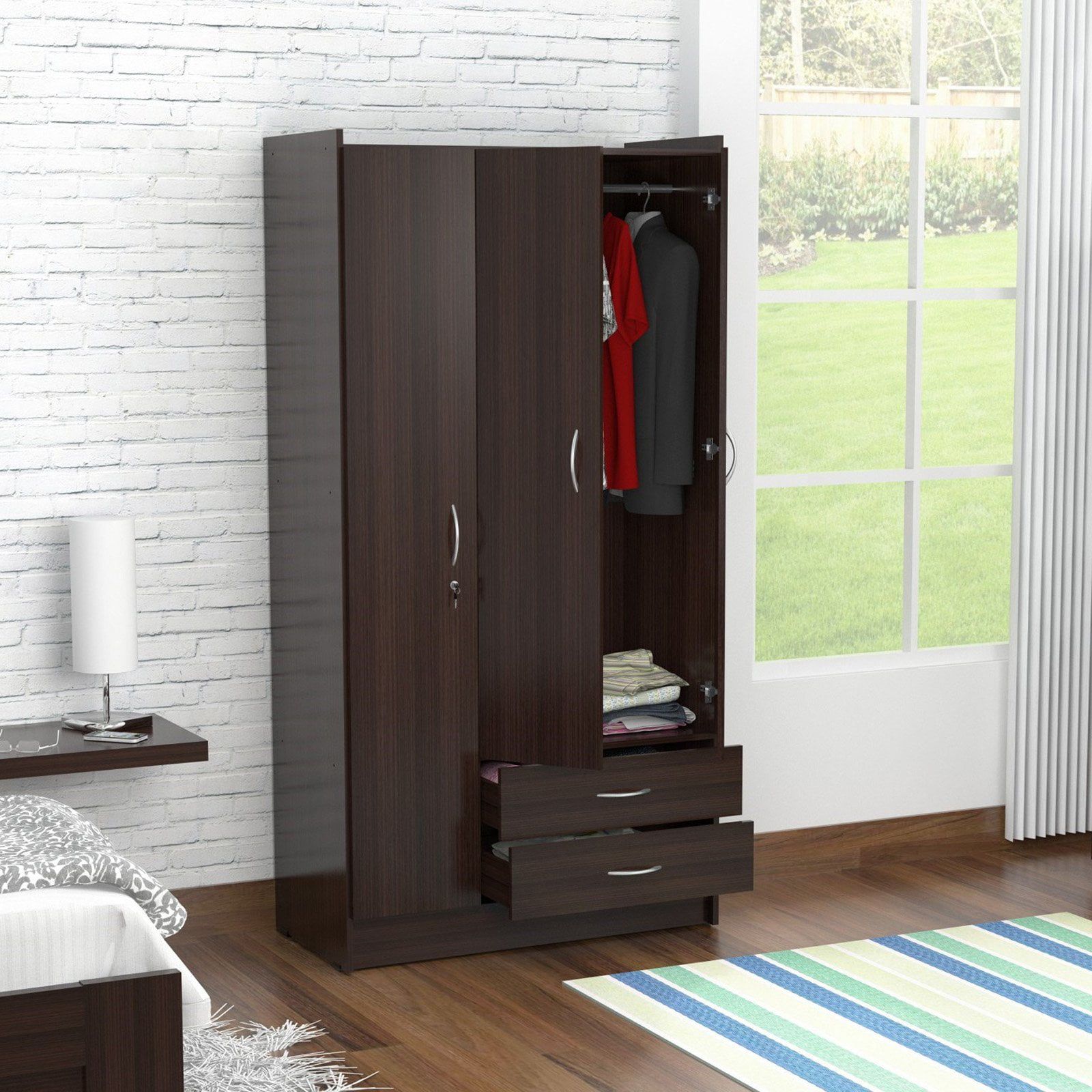 Featured Photo of 15 Collection of Espresso Wardrobes