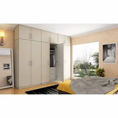 Ivory Modern 6 Door Modular Plywood Wardrobe, For Home, Warranty: 20 Years For Ivory Wardrobes (Photo 12 of 15)