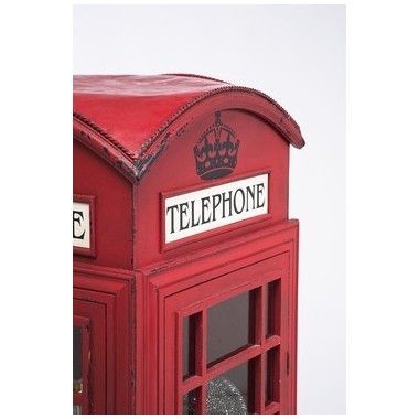 Kare Design Red English Telephone Booth Cabinet – 76383 – Cheap! In Telephone Box Wardrobes (View 6 of 15)