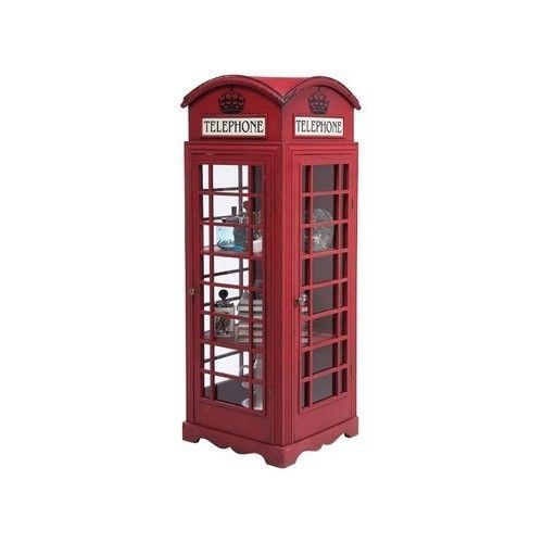 Kare Design Red English Telephone Booth Cabinet – 76383 – Cheap! With Telephone Box Wardrobes (Photo 1 of 15)