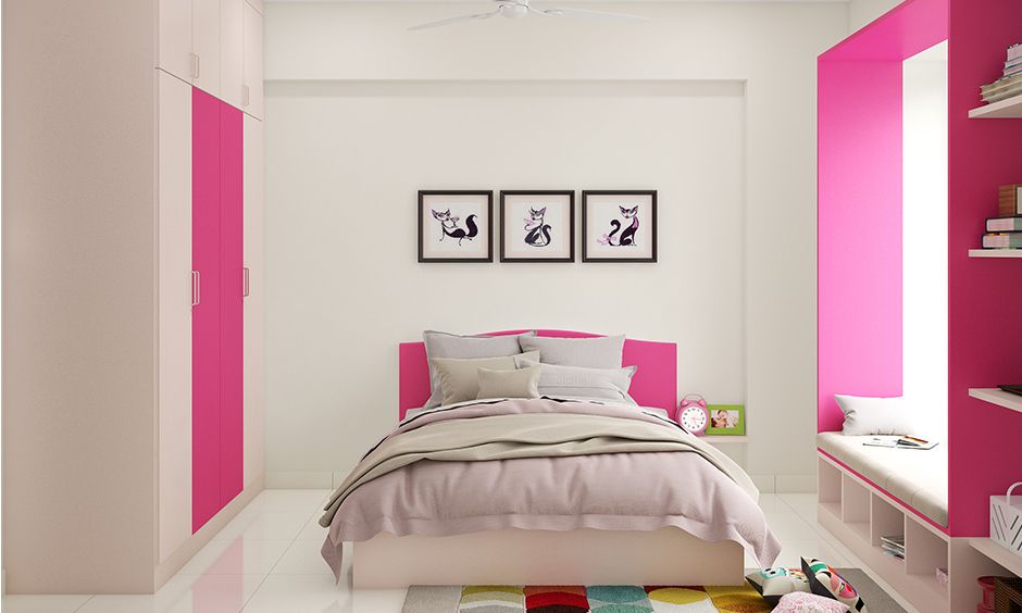 Kids Wardrobe Design Ideas For Your Home | Designcafe For Childrens Pink Wardrobes (Photo 15 of 15)