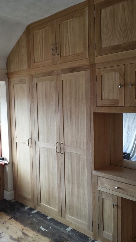 Large Oak Fitted Wardrobes, Before & After – Thorne Woodworking Regarding Large Oak Wardrobes (View 9 of 15)