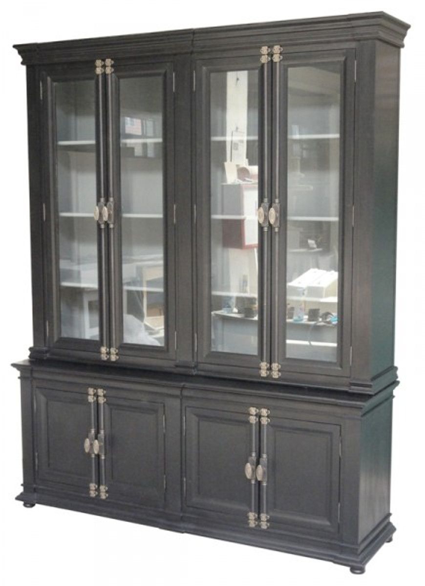 Large Shabby Chic Country House Style Cabinet With 4 Doors – Buffet Cabinet  – Wardrobe Dining Room | Casa Padrino Inside Large Shabby Chic Wardrobes (Photo 8 of 15)