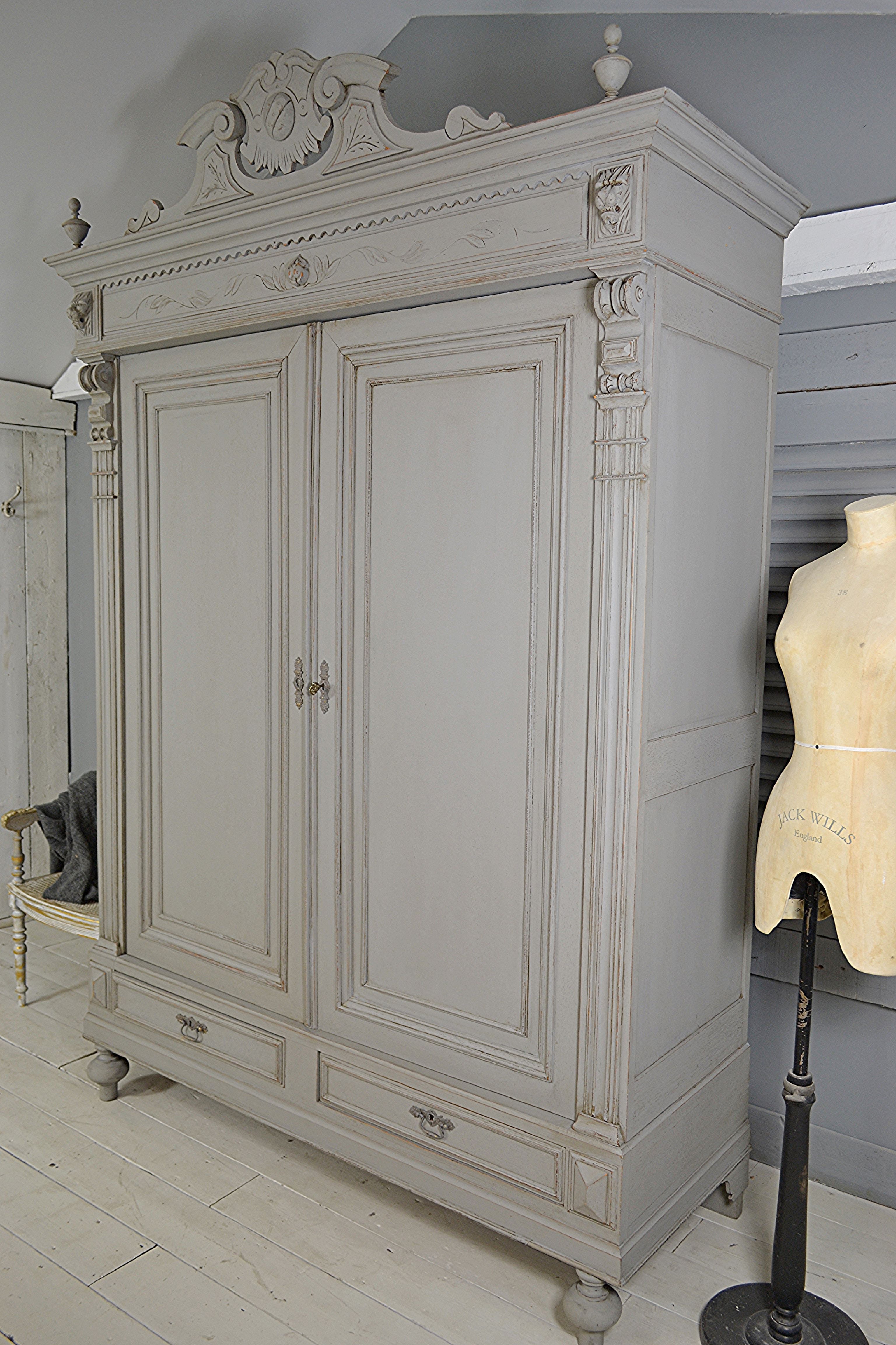 Letstrove This Beautiful Ornate, French Oak, Knock Down Wardrobe Is Perfect  If You Don't Have Easy Acce… | Wardrobe Furniture, Furniture Makeover,  Painted Wardrobe Intended For Ornate Wardrobes (View 6 of 15)