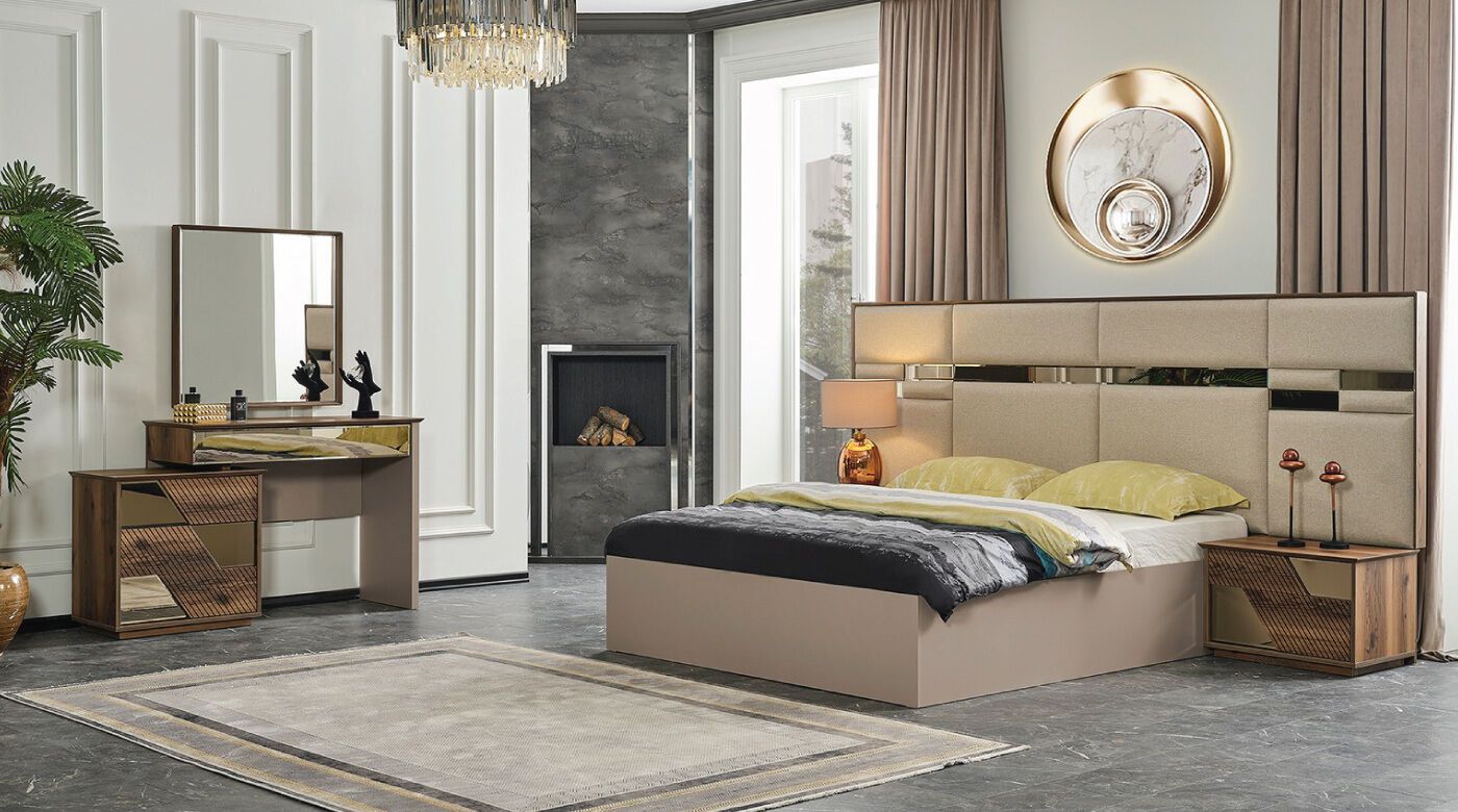 Logo Bed Set With Wardrobe – Baffi Home Furniture For Wardrobes And Chest Of Drawers Combined (Photo 7 of 15)