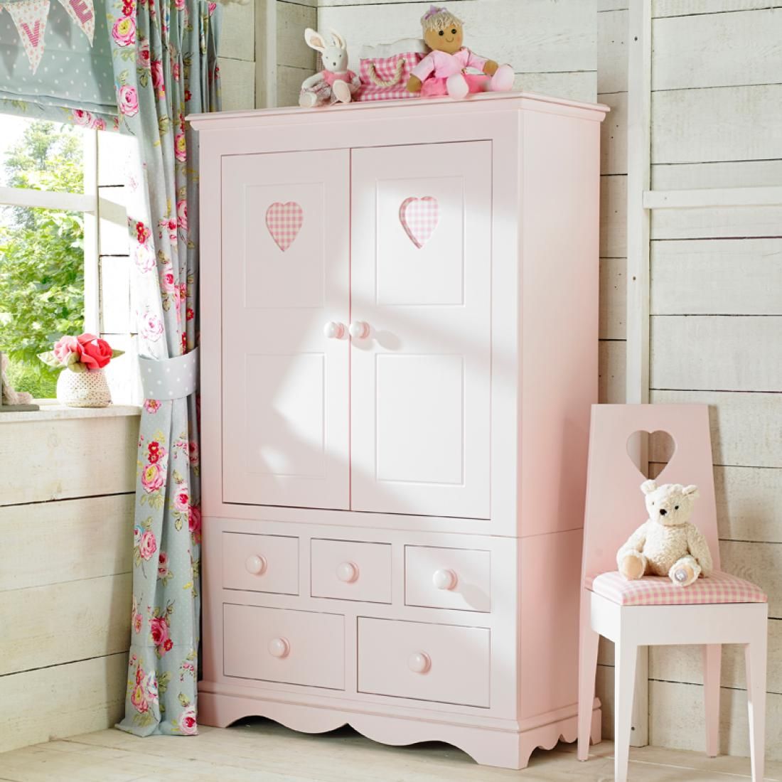 Looby Lou Combination Wardrobe | Childrens Wardrobe | Girls Wardrobe In Childrens Pink Wardrobes (Photo 2 of 15)