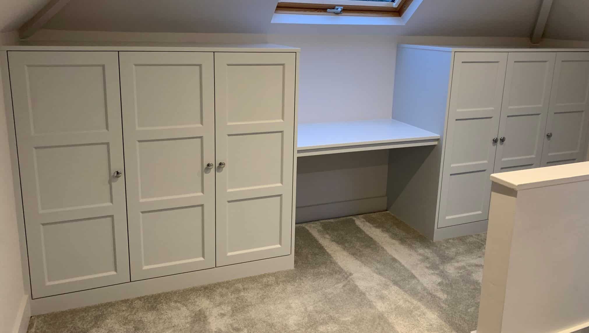 Low Ceiling Attic Wardrobes | Fitted Wardrobes For Sloping Ceilings Within Short Wardrobes (Photo 11 of 15)