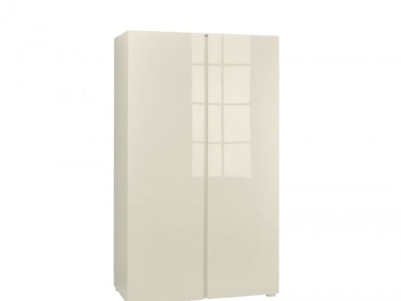 Lpd Puro 2 Door Wardrobe In Cream Glosslpd Furniture With Regard To Cream Gloss Wardrobes (Photo 11 of 15)