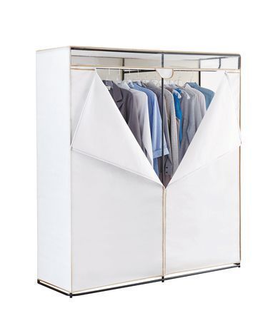 Mainstays All Metal 60 Inch Clothes Closet | Walmart Canada | Clothes Closet,  Portable Closet, Mainstays Regarding 60 Inch Wardrobes (View 6 of 15)
