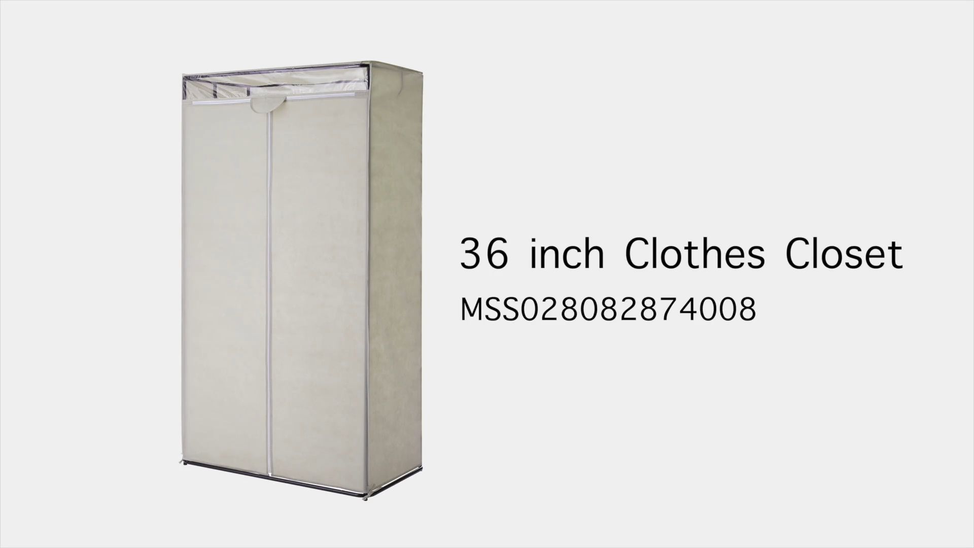 Mainstays Single Tier Zippered Clothes Closet, 36", Grey Pumice, Bedroom –  Walmart Intended For Single Tier Zippered Wardrobes (View 4 of 15)