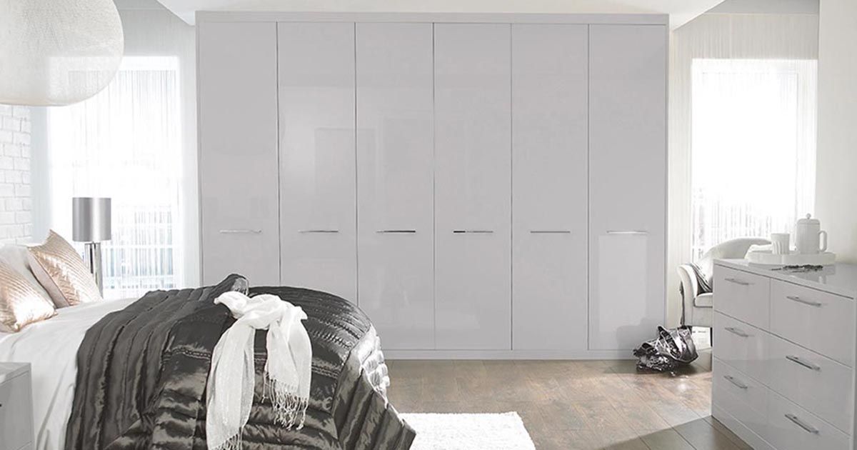 Minimalist Fitted Wardrobe & Bedroom Range | Pure | Sharps Pertaining To White Gloss Wardrobes Sets (Photo 10 of 15)