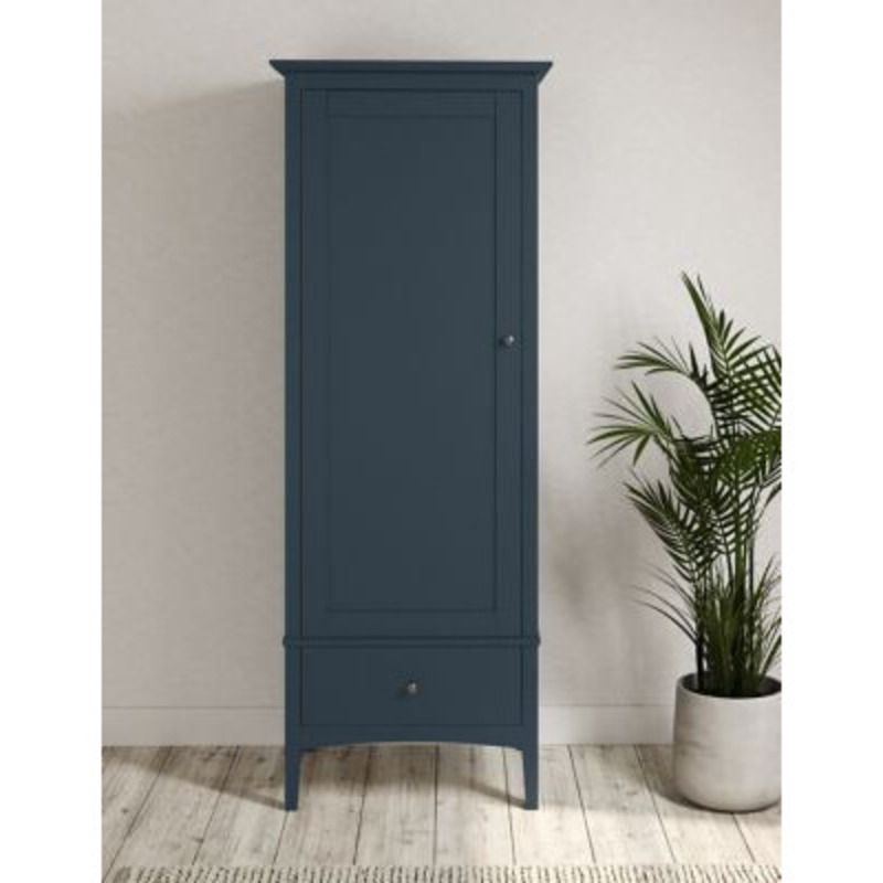 M&s Hastings Single Wardrobe – Mid Blue, Mid Blue,grey,dark Greymarks &  Spencer | Ufurnish With Marks And Spencer Wardrobes (Photo 5 of 15)