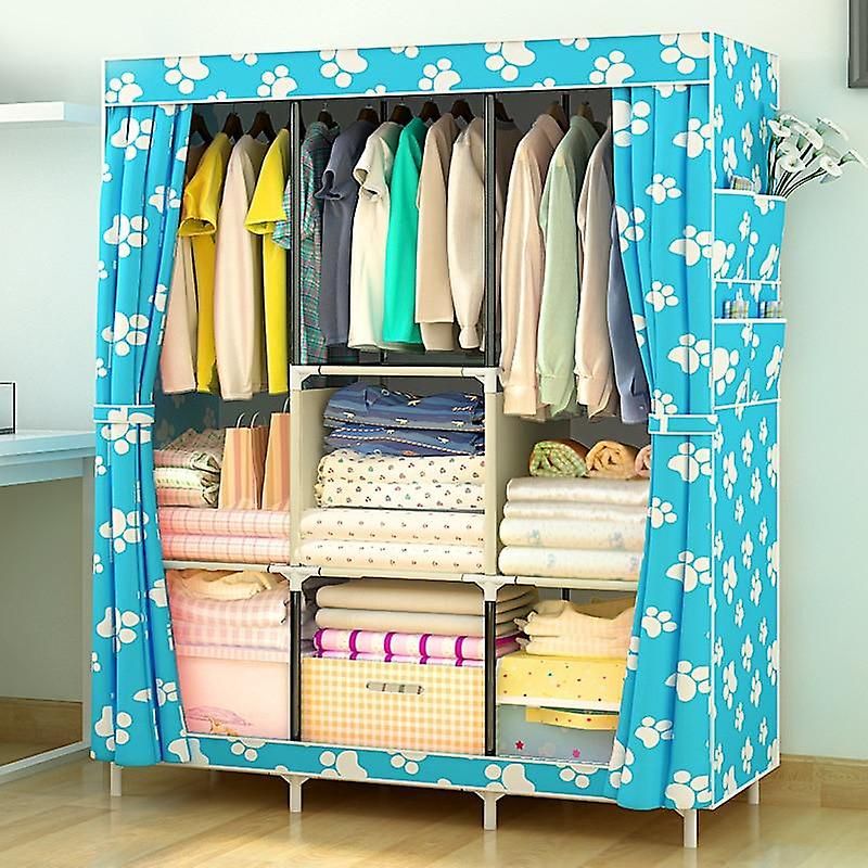 Non Woven Cloth Wardrobe Fabric Closet, Portable Folding Storage Cabinet |  Fruugo It Regarding Portable Wardrobes (View 3 of 15)