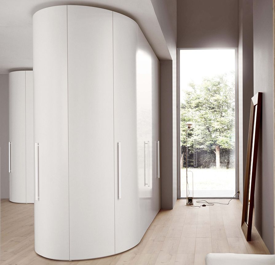 Novamobili Curved Wardrobe | Fitted Wardrobes | Bedroom Furniture In Curved Wardrobes Doors (Photo 4 of 15)