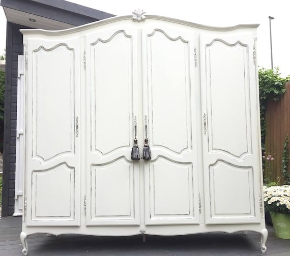 Now Sold French Vintage Louis Style Four Door Wardrobe – Etsy Regarding Cheap French Style Wardrobes (View 6 of 15)