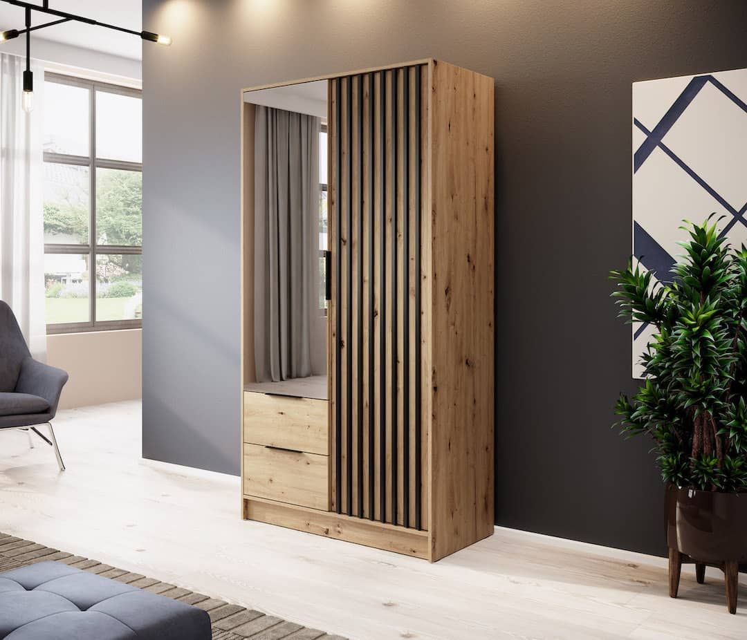 Oak Wood Effect Wardrobes | Wardrobe Direct™ Intended For Oak And White Wardrobes (View 14 of 15)