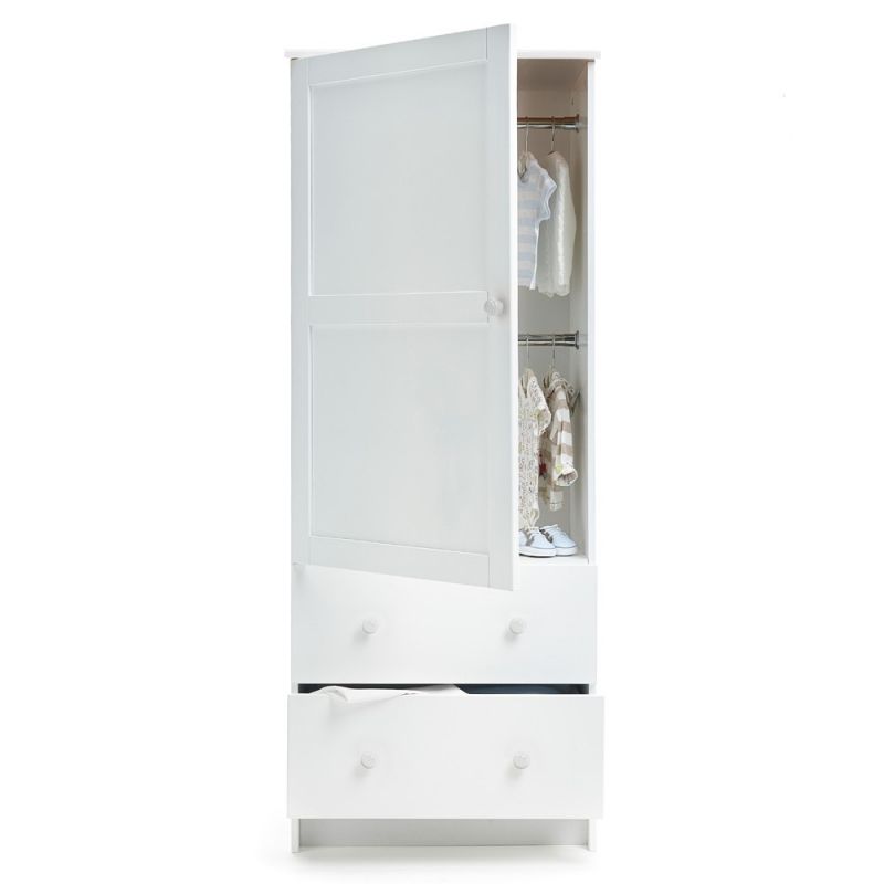 Obaby Single Wardrobe White For Single White Wardrobes With Drawers (View 2 of 15)