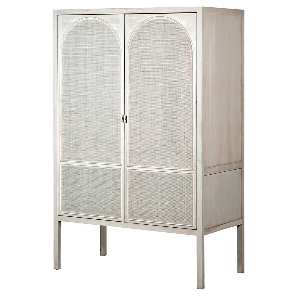 Featured Photo of  Best 15+ of White Rattan Wardrobes