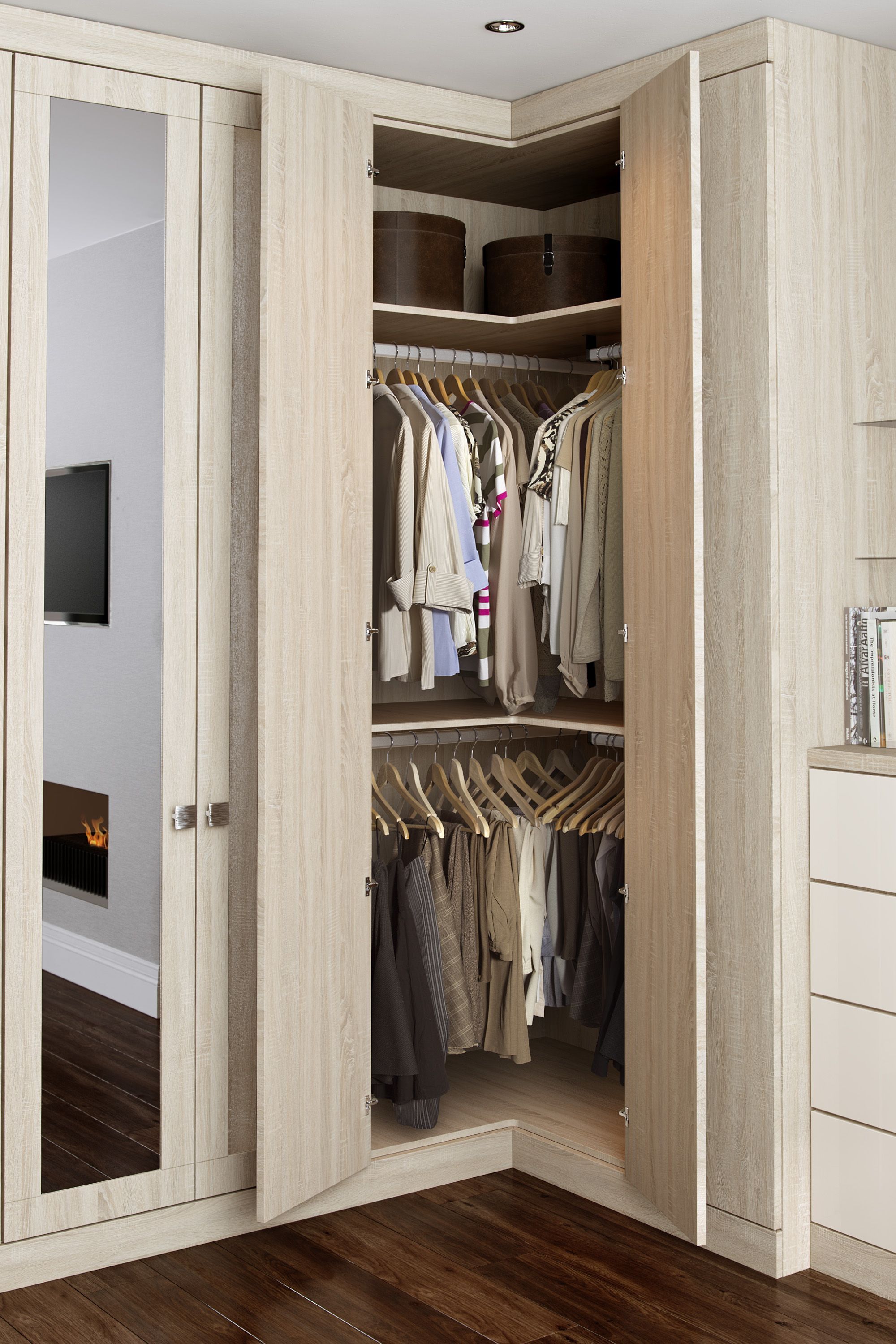 Our L Corner Wardrobe Solution Is A Great Way To Increase Your Storage  Space In Akward Corners (View 4 of 15)