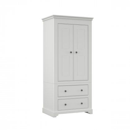 Oxford 2 Door Narrow Wardrobes With 2 Drawers Throughout Small Tallboy Wardrobes (View 7 of 15)
