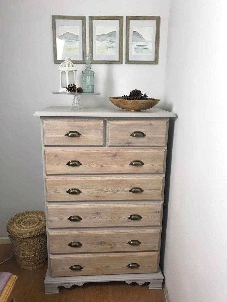 Painted Pine Furniture For An Updated Look – Home Until Heaven Regarding Shabby Chic Pine Wardrobes (View 7 of 15)