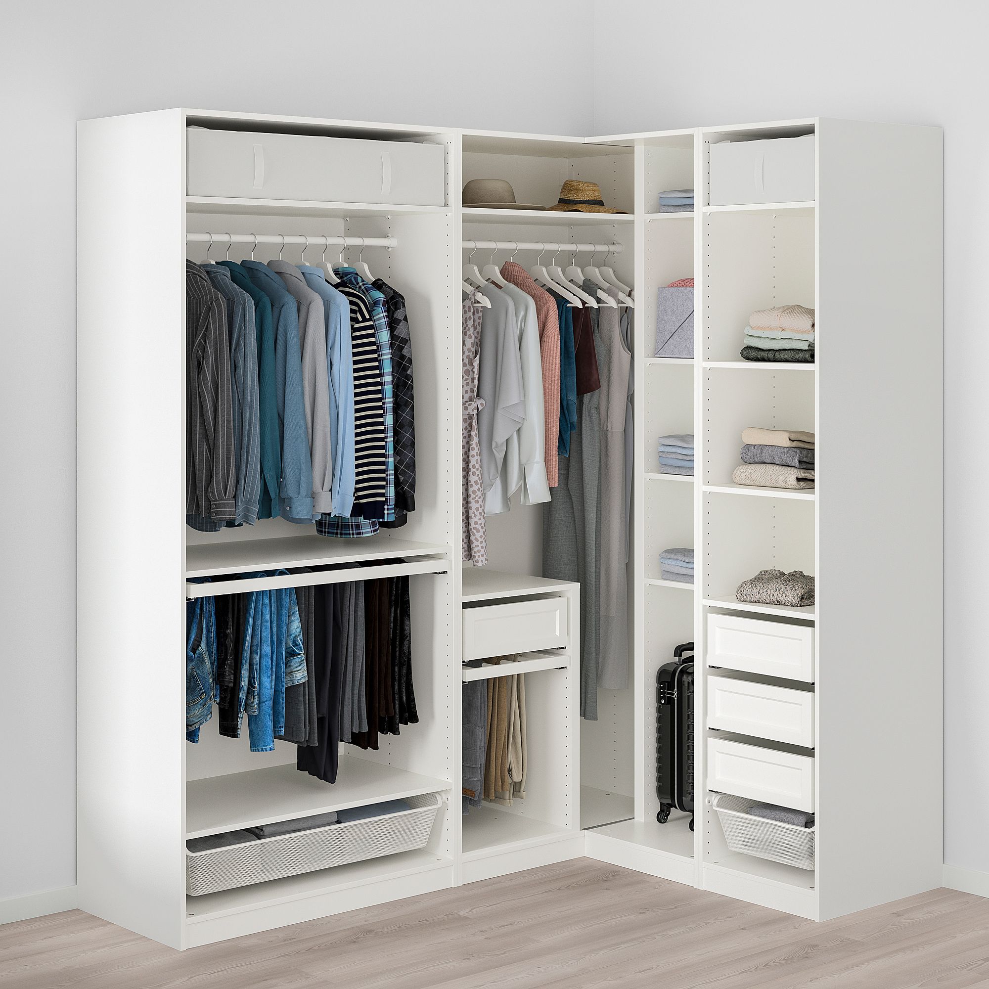 Featured Photo of  Best 15+ of Corner Wardrobes Closet Ikea