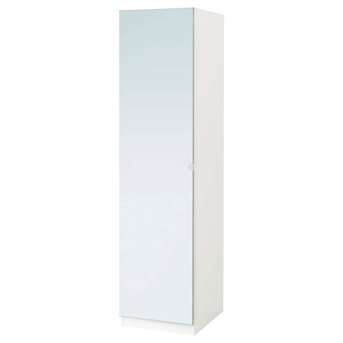Pax Wardrobe, White/vikedal Mirror Glass, 50x60x201 Cm – Ikea Inside Single Wardrobes With Mirror (Photo 8 of 15)