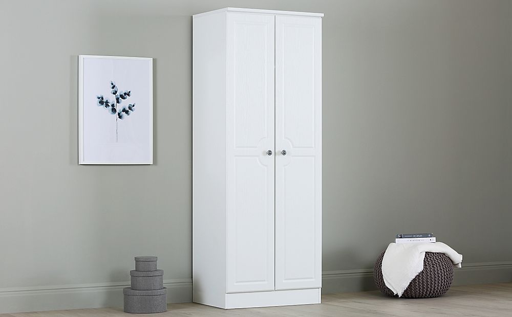 Pembroke Wardrobe, Tall, 2 Door, White Finish | Furniture And Choice In Tall White Wardrobes (View 13 of 13)