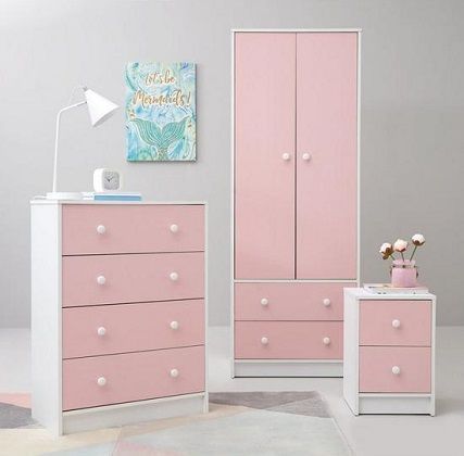 Pin On Girls Bedroom Ideas Pertaining To Childrens Pink Wardrobes (View 6 of 15)