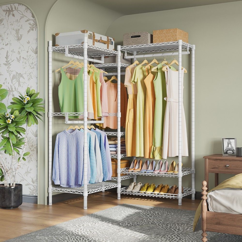 Pin On Products With Regard To Wire Garment Rack Wardrobes (View 15 of 15)