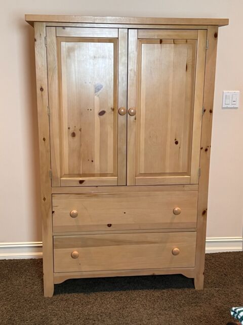 Pine Armoires And Wardrobes For Sale | Ebay With Regard To Pine Wardrobes With Drawers (Photo 12 of 15)