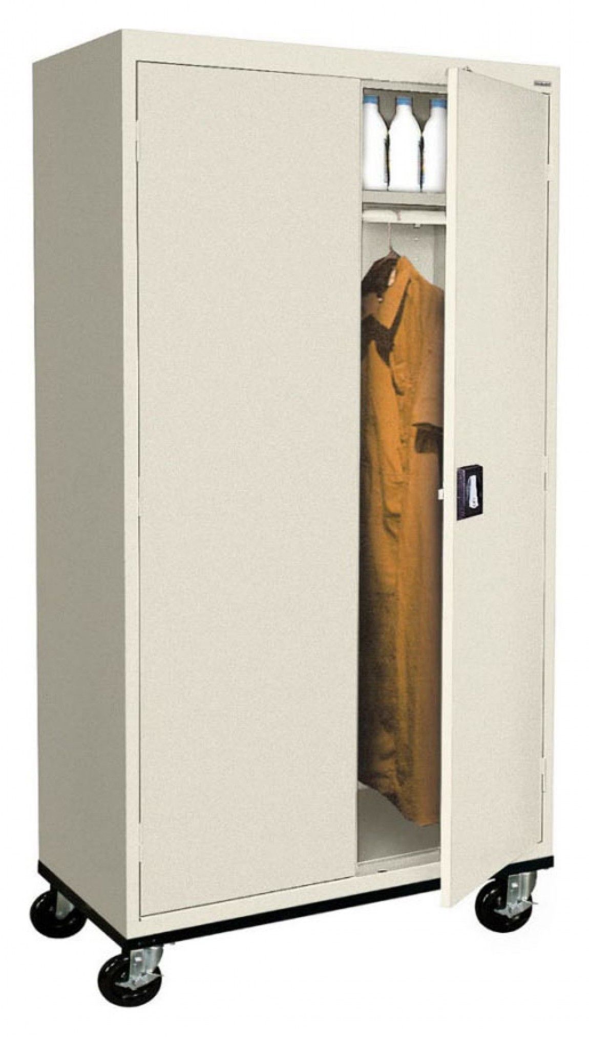 Putty Mobile Wardrobe Storage Cabinet 46" X 24" X 78" : Tawr462472 __ –  Mobile Transportsandusky | Madison Liquidators With Mobile Wardrobes Cabinets (Photo 5 of 15)