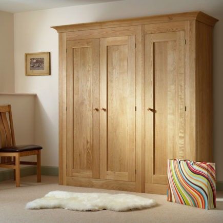 Quercus Oak Wardrobes – British Made Solid Oak Bedroom Furnitrure Regarding Large Oak Wardrobes (Photo 3 of 15)