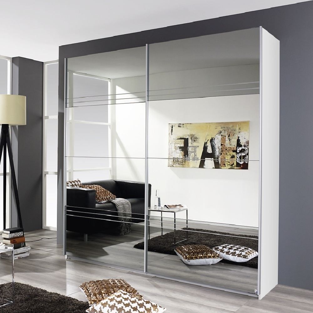 Rauch Koblenz Full Mirrored Wardrobe | Wardrobes & Bedroom Furniture Sale For Full Mirrored Wardrobes (View 2 of 15)