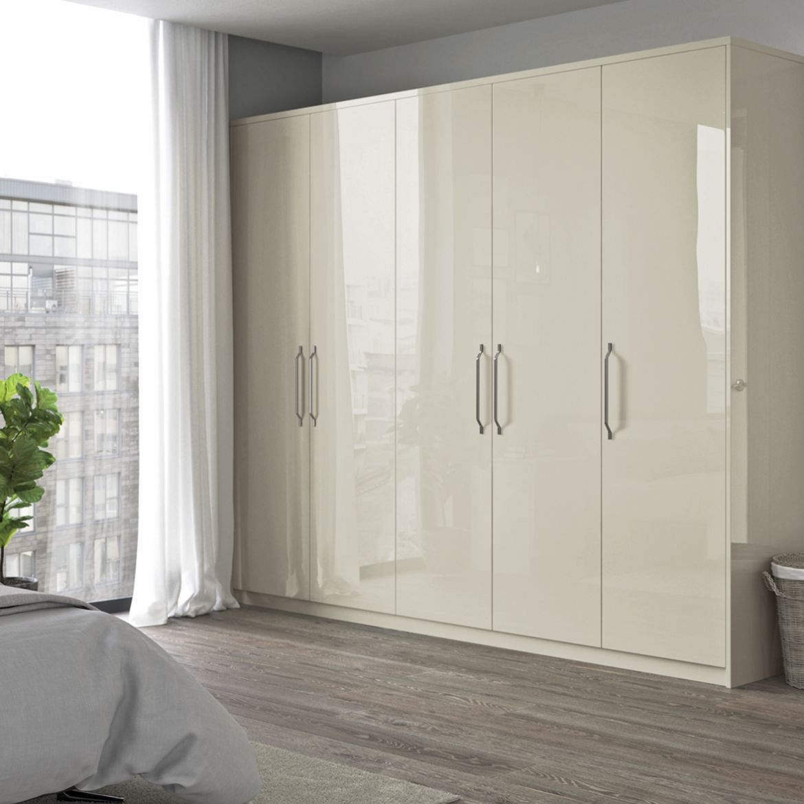 Reflections Wardrobe | Cash & Carry Kitchens Throughout White Gloss Wardrobes (Photo 13 of 15)
