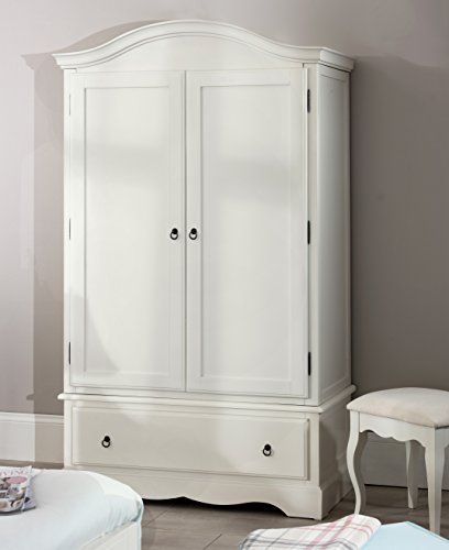 Romance Double Wardrobe, Stunning French Antique White Wardrobe With Large  Drawer (antique White) Throughout White Shabby Chic Wardrobes (View 14 of 15)