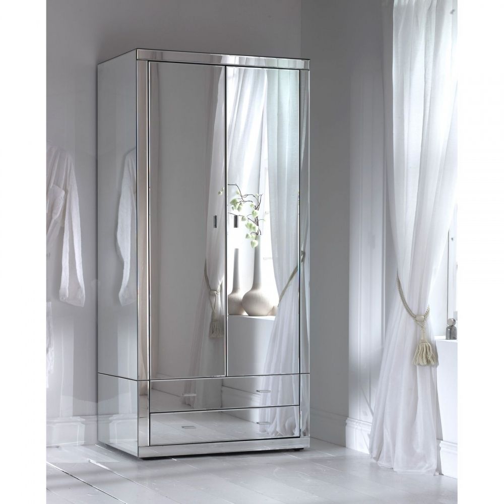 Romano Mirrored Wardrobe | Mirrored Bedroom Wardrobe | Homesdirect365 With Regard To Cheap Mirrored Wardrobes (View 3 of 15)