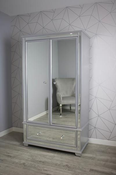 Saltire Mirrored Wardrobe | Affordable Furnishings Inside Cheap Mirrored Wardrobes (View 10 of 15)