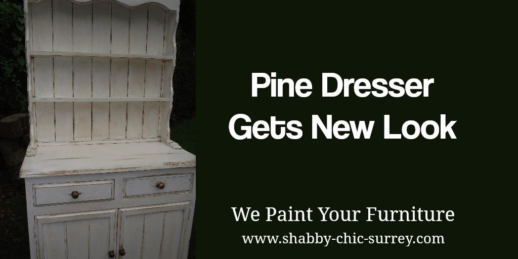 Shabby Chic Finish Gives Pine Dresser A Totally New Look In Shabby Chic Pine Wardrobes (View 12 of 15)