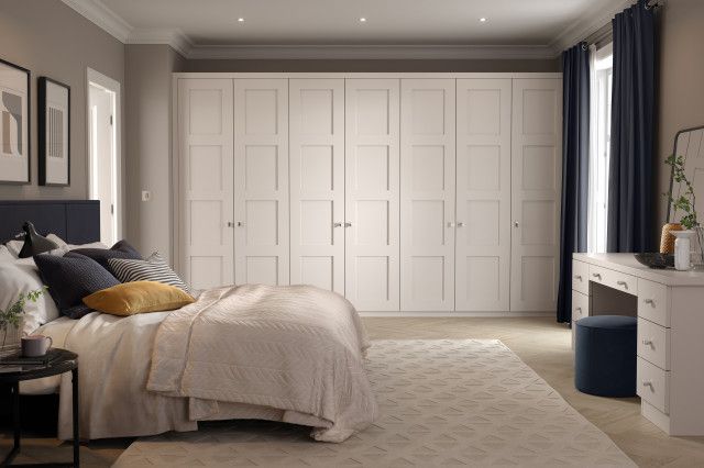 Shaker Style Fitted Wardrobes – Classico – Armadio – Manchester – Di  Neville Johnson Ltd | Houzz Intended For French Style Fitted Wardrobes (View 8 of 15)