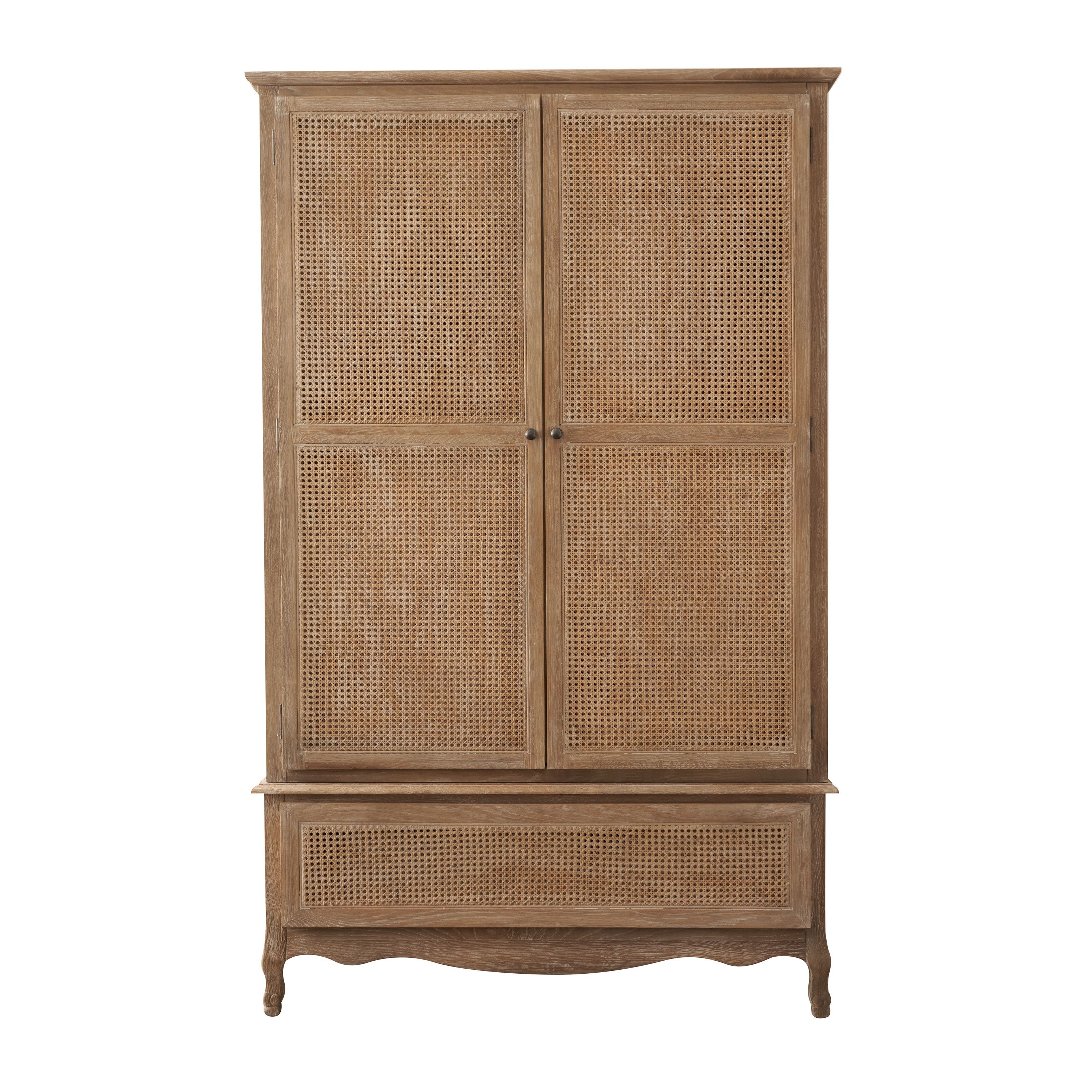 Featured Photo of 2024 Best of Wicker Armoire Wardrobes