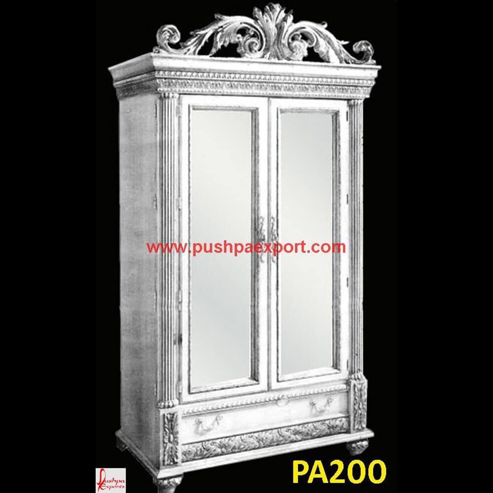 Silver Armoire Silver Furniture, White Metal Furniture, Bone Inlay  Furniture, Mop Inlay Furniture, Marble Furniture Exporters, Manufacturers  And Wholesalers – Pushpa Exports, Udaipur, Rajasthan, India Pertaining To Silver Metal Wardrobes (View 7 of 15)