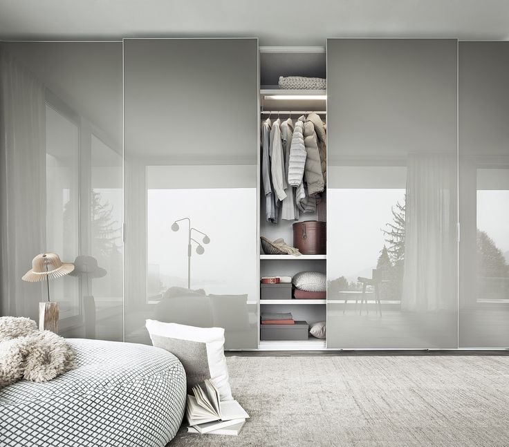 Sliding Door 'wardrobe' From Italian Design Brand Lema. High Gloss Finish,  Which Gives It A Mode… | Wardrobe Design Bedroom, Bedroom Interior, Bedroom  Closet Design Inside High Gloss Sliding Wardrobes (Photo 2 of 15)