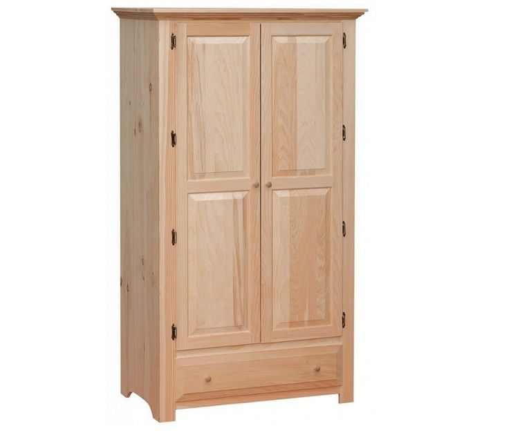 Solid Pine Wardrobe | With Pine Wardrobes With Drawers (View 4 of 15)