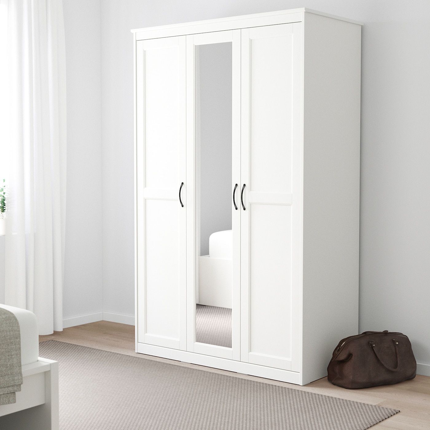 Songesand Wardrobe, White, 47 1/8x23 5/8x75 1/4" – Ikea Inside Cheap White Wardrobes (View 2 of 15)