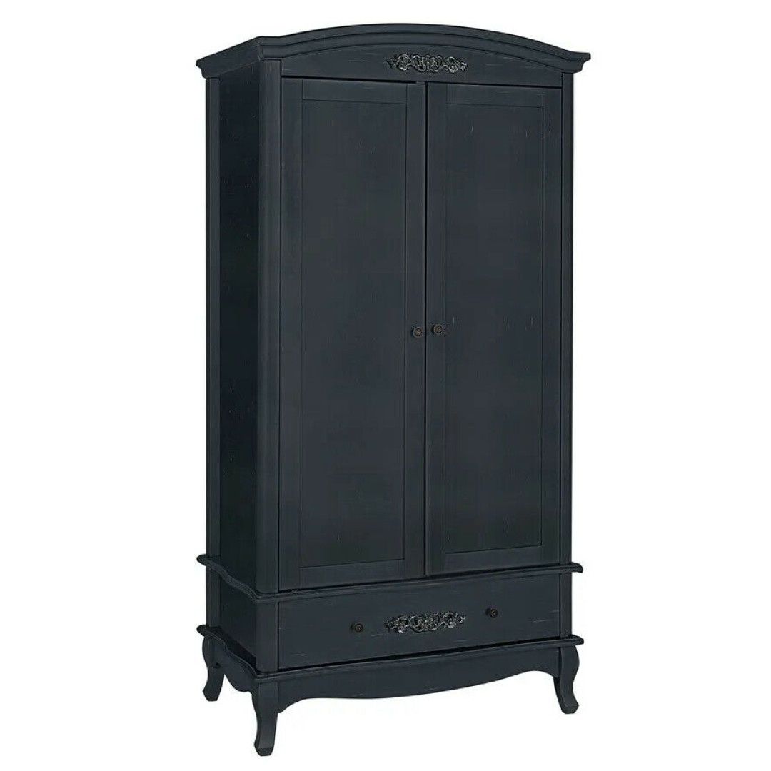 Sophia 2 Door Wardrobe – Black | Jd Furniture Regarding Sophia Wardrobes (Photo 2 of 15)