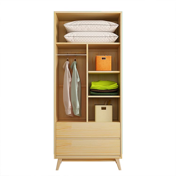 Source Chinese Pine Assemble Portable Open Baby Kids Modern Customized  Style Solid Wooden Wardrobes Closet On M (View 8 of 15)